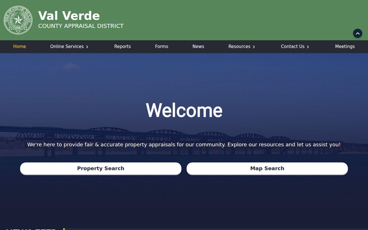Del Rio residents directory Val Verde CAD property search
